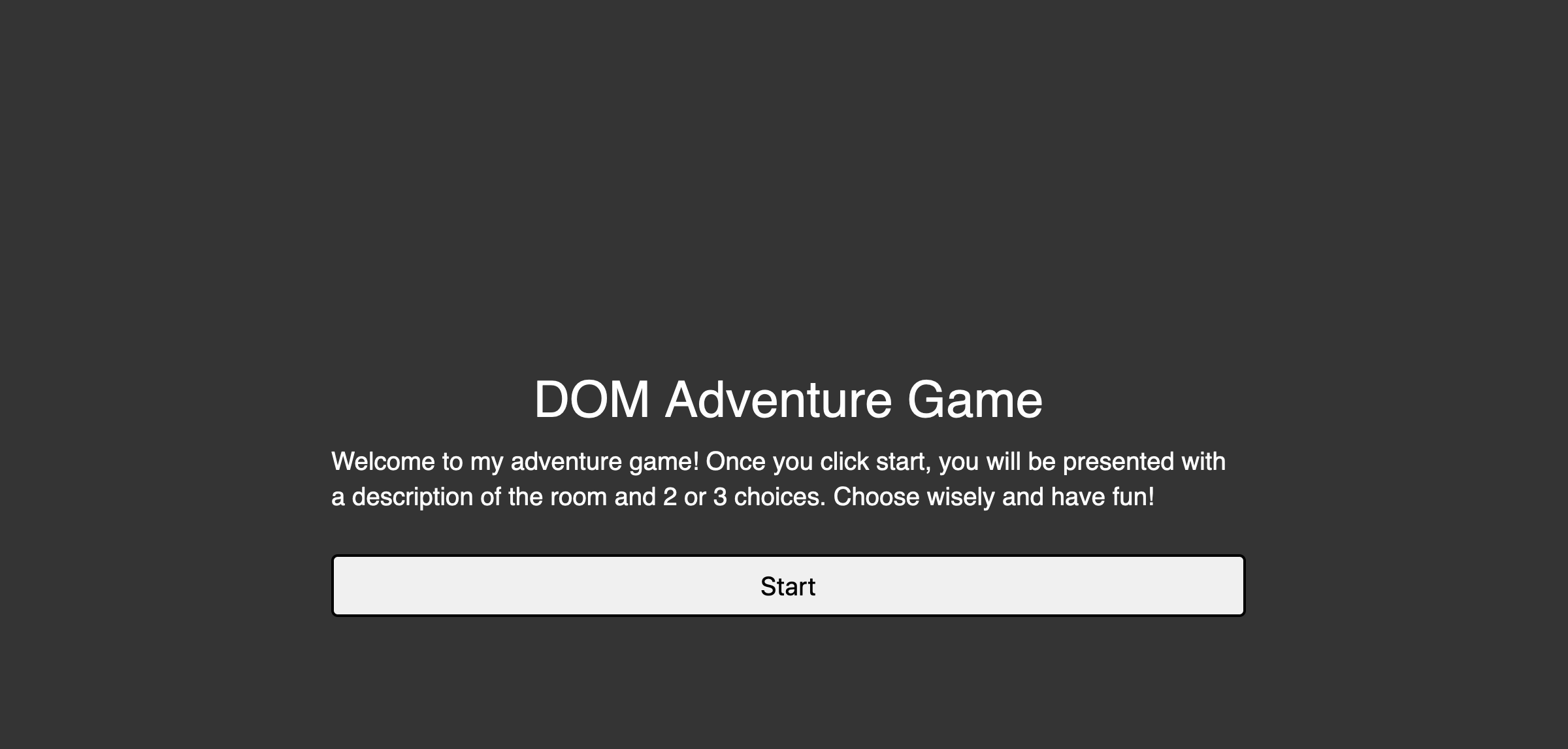 picture of my dom adventure game